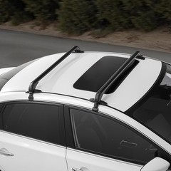 Roof Rack Cross Bars, Universal Fit for Naked Roofs Without Raised Rails/Flush R