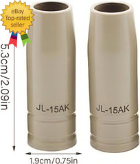 14Pcs Mig Welding Nozzle Tips 030″ with Non-Stick Coating;Ceramic Welding Nozzle