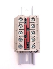 Solar Combiner Box Connector DIN Rail Terminal Blocks Dinkle 6AWG 60A 600V