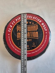 32.8FT Pipe Insulation Wrap 2″ Self Adhesive Foil Tape Black Outdoor