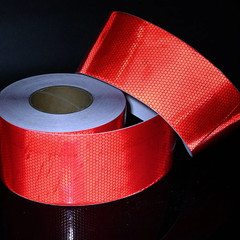 Red DOT-C2 Reflective Tape Conspiciuity Safety Caution Night Trailer Truck Semi