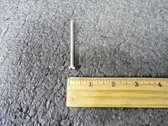 (25) M5-0.80mm Machine Screw, Cheese, Slotted, A2 SS, Plain, 60mm.L.(MK)
