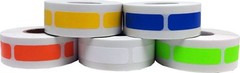 Rectangle Stickers | 0.5 x 1.5″ Inches Wide – 500 Pack | Pick One Color