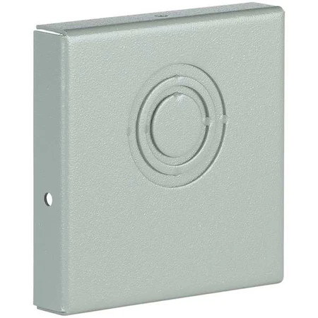 Wiegmann E0404 Wireway, End Cap, 4 In W, 4 In H, 1 In L, With Knockouts, Steel,