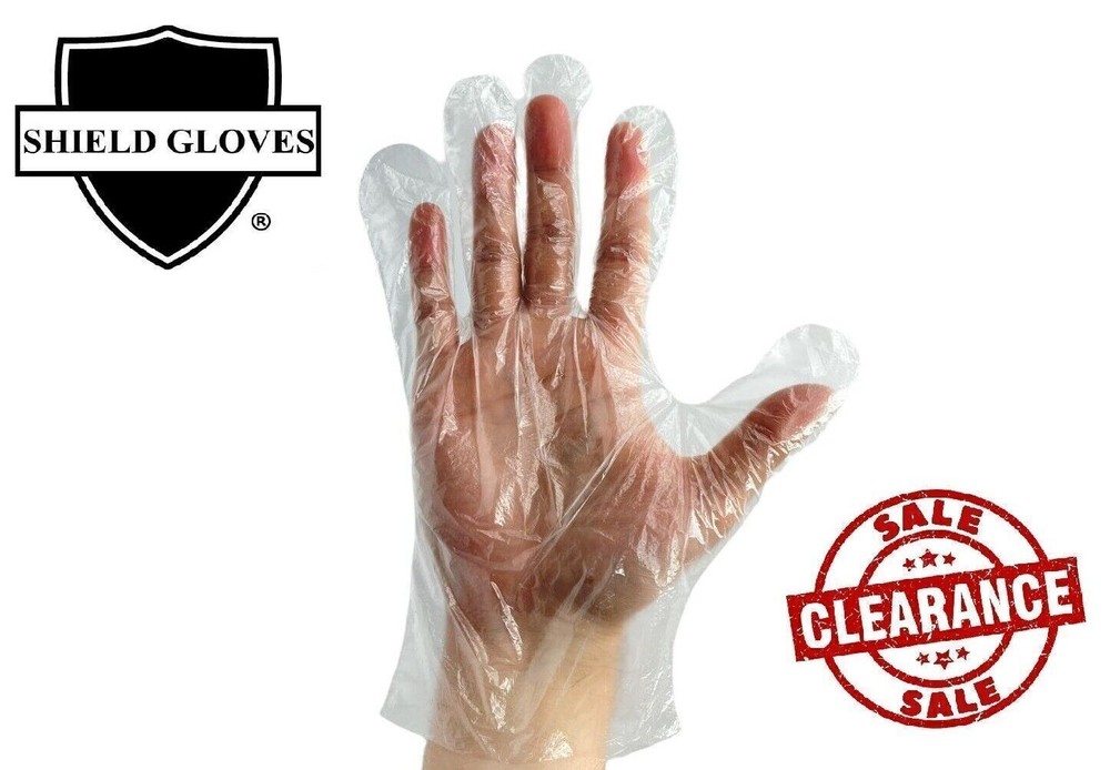 20000 Pcs, Large 1.5 Mil High-Density Polyethylene Disposable Gloves – Clear