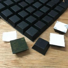 Black Rubber Feet Self-Adhesive Bumper Door Buffer Stop Furniture Table Pads