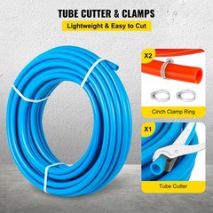 Uimoso 1/2 Inch PEX Tubing – 2 Rolls, 100 Feet Each for Plumbing Applications