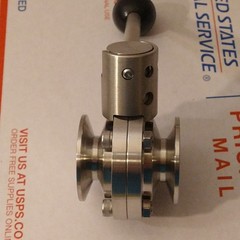 1” Sanitary Butterfly Valve with Pull Handle Stainless Steel
