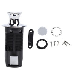 Keyless Cabinet Push Button Lock Chrome Zinc Alloy RV Yacht Motorhome Latch