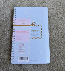 Yoobi x LoveShackFancy Weekly/Monthly Student Planner 2026-2027 Small
