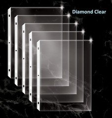 200 Count Diamond Clear Extra Heavyweight Sheet Protectors, 4 mils Strong,8.5…