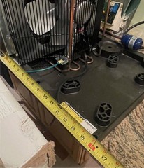 copeland Air Cool 1/2 hp condenser with 115v fan and Air-Cooled Copevap Base