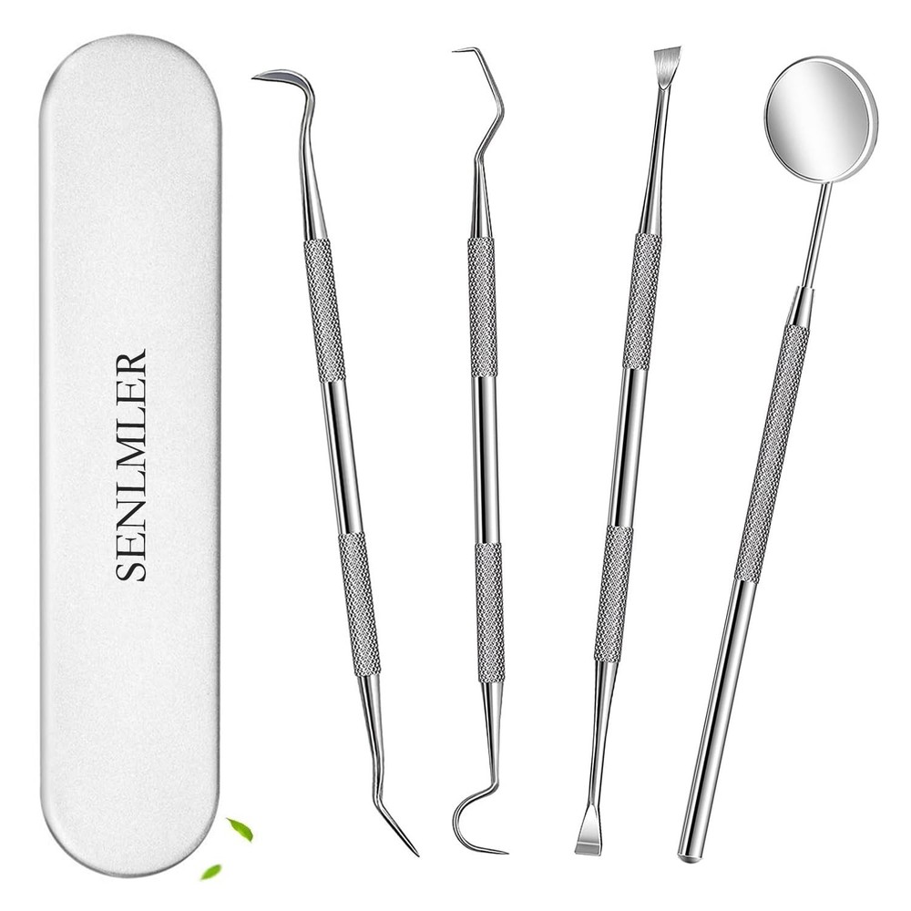 4 Pcs Dental Tools Professional Dental Picks for Teeth Cleaning Plaque Remover