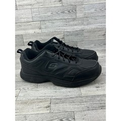 Skechers Work Relaxed Fit Memory Foam Black Slip Resistant Shoes 77111W Men 9.5W