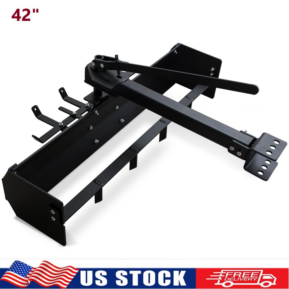 42″ Tow Behind Box Scraper Lawn Tractor Attachments for ATV UTV Tractor Mower