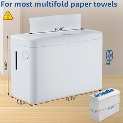Paper Towel Dispenser Countertop, Multifold Trifold Paper Towel Holder, Hand Tow