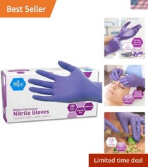 X-Large Powder-Free Nitrile Exam Gloves, 100 Count – Puncture Resistant Security