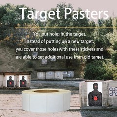 Target Pasters 1 inch 2 Rolls 1 4 4000 Pieces, 4000 Pieces ivory