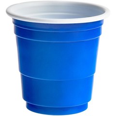 Blue 2 oz Disposable Plastic Cups Pack of 50 BPA Free, Recyclable