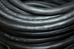100′ of Prysmian Carol Carolprene 12 4C Black Wire Cable SOOW 600V