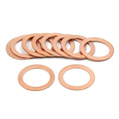 10pcs 19mm Inner Diameter Copper Washers Flat Sealing Gaskets Ring