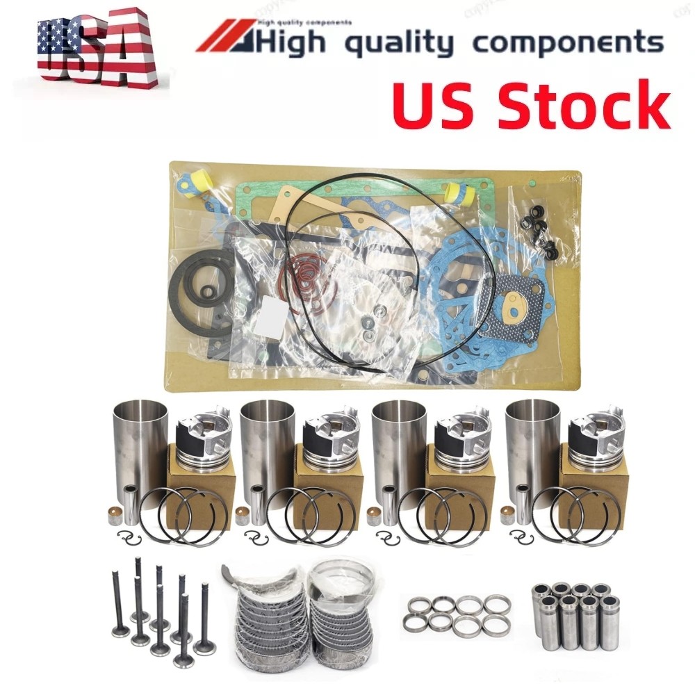 For Kubota Engine Overhaul Rebuild Kit V1505 V1505E V1505T 4-cycle Diesel Bobcat