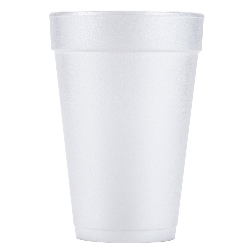 Dart Small J Style Foam Cup White 12 oz. | 1000/Case