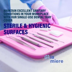 LA MIERE 1000P Disposable Tray Liners, Dental Tray Covers for Size B, Medical…