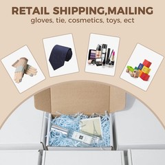 Golden State Art 6x4x2 inches Shipping Boxes Pack of 26 White Corrugated Card…