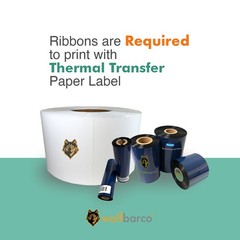 2″ x 1.5″ Thermal Transfer BOPP Poly Label White, with Perf, 3″ core, 3500 pc /