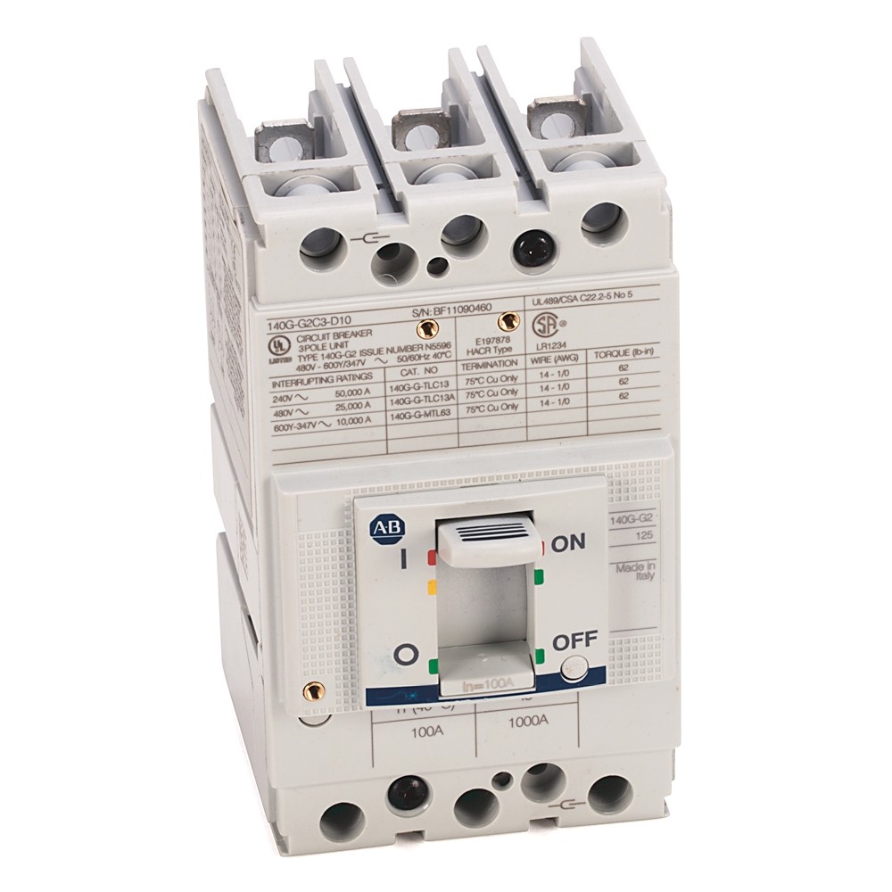 2025 New 140G-G2C3-D12 Allen Bradley 140G 125A Frame Molded Case Ckt-Bkr