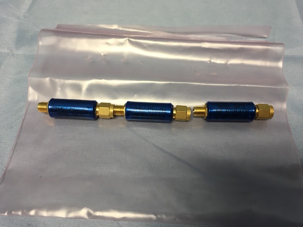 3- Mini Circuits SAT-3 SMA Attenuators 3dB 50Ohm DC-1.5GHz