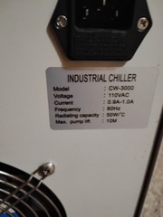 CW‑3000 Industrial Chiller With Built‑In 5000V High‑Voltage Module – 110V