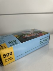 polyethylene gloves 500 Pc. Size Large