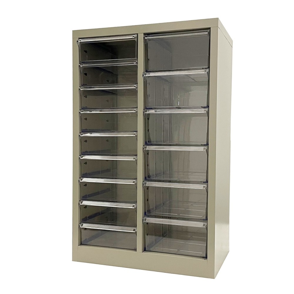 15 Drawers Vertical File Cabinet Office Storage Organizer Medium+Large Drawer
