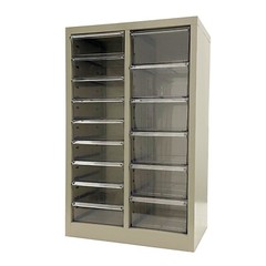 15 Drawers Vertical File Cabinet Office Storage Organizer Medium+Large Drawer
