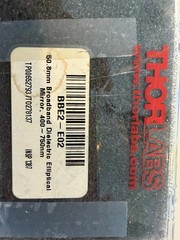 Lot of two (2) THORLABS PFE20-G01 & BBE2-E02 Elliptical Mirrors