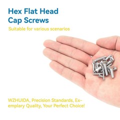 WZHUIDA 630 Pcs M3 Screws Assortment Kit, 630Pcs, Sliver
