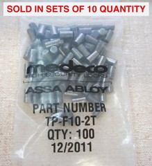 10 Quantity NEW Medeco Security Locks TP-F10-2T Steel Drivers 2 Depth