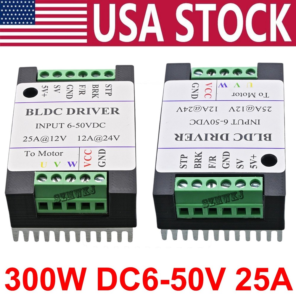 Sensorless BLDC Motor Controller 300W for Vacuum Blower Pump RC Motor PWM 12-48V