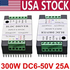 Sensorless BLDC Motor Controller 300W for Vacuum Blower Pump RC Motor PWM 12-48V