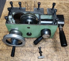 Emco Maximat Super 11 Lathe Imperial Apron w/ Adj Zero Gauge & Half Nuts F10Z