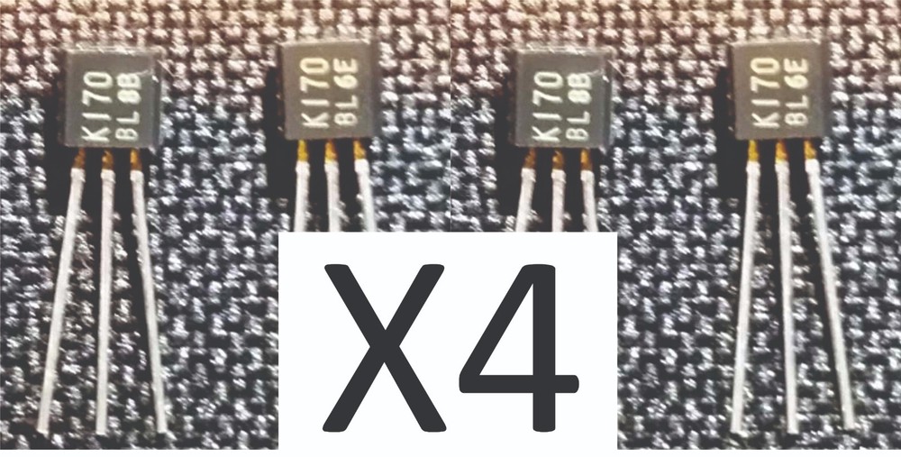 Toshiba 2SK170 LAB MATCHED QUAD to 0.1mA / 4mV “B” “BL” Idss 7-9mA range