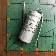 100uF 150v Mallory Axial Electrolytic Capacitor TCG101T150J1L Amp Audio NOS