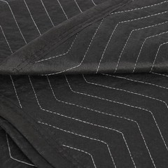 6 Pack Moving Blankets 80″ x 72″ Pro Economy Black Shipping Furniture Pads