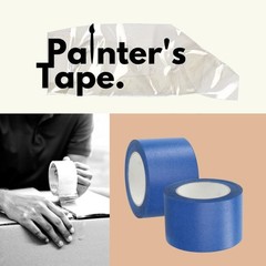 [8 Rolls] Blue Painter’s Adhesive Masking Tape Tape 5.5 Mil 3″ x 60 Yards