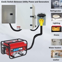 400A Generator Transfer Switch 96000W high-Power Double-Throw Safety 120V/240V