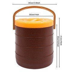 6.6 Gallon (25L) Insulated Beverage Dispenser Brown For Hot & Cold Drinks