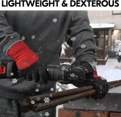 VGO Heavy Duty Winter Gloves, Large – Touchscreen, Waterproof & Warm Lining
