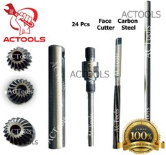 24 Pcs Valve Carbon Steel Face HCS Cutter Set USA Shipping ACTOOLS